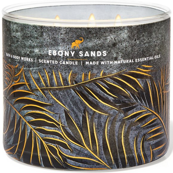 Bath & Body Works Ebony Sands Three Wick Scented Candle - Picture 2 of 2
